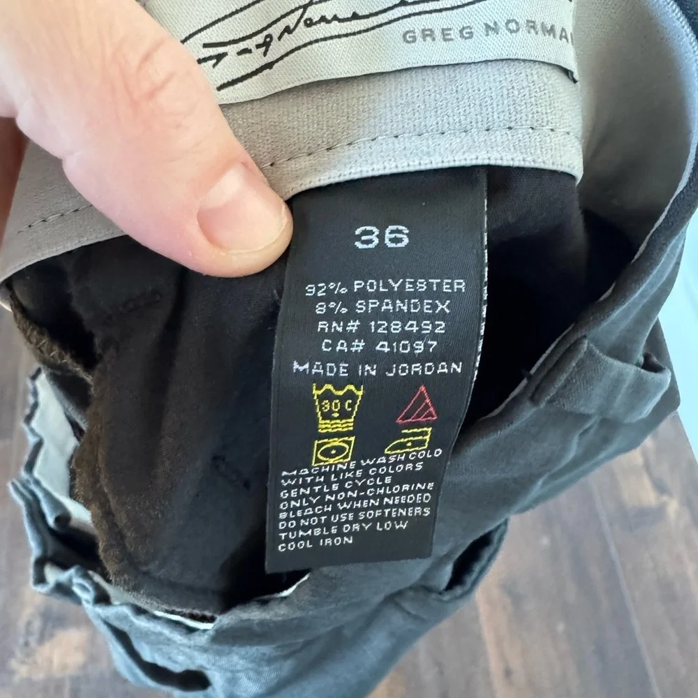 Greg Norman Collection Men's Charcoal Everyday Wear Performance Shorts Size 36